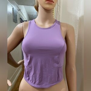 Lululemon Purple Sleeveless Crop Top